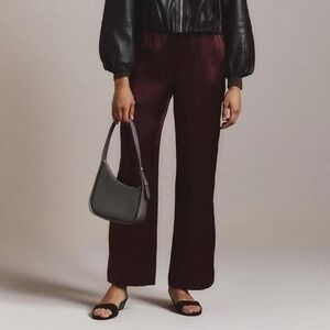 2 OTHER STORIES burgundy satin trousers Size 4